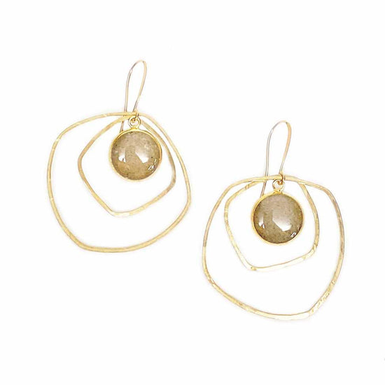Artisan Hoop Gold Earrings
