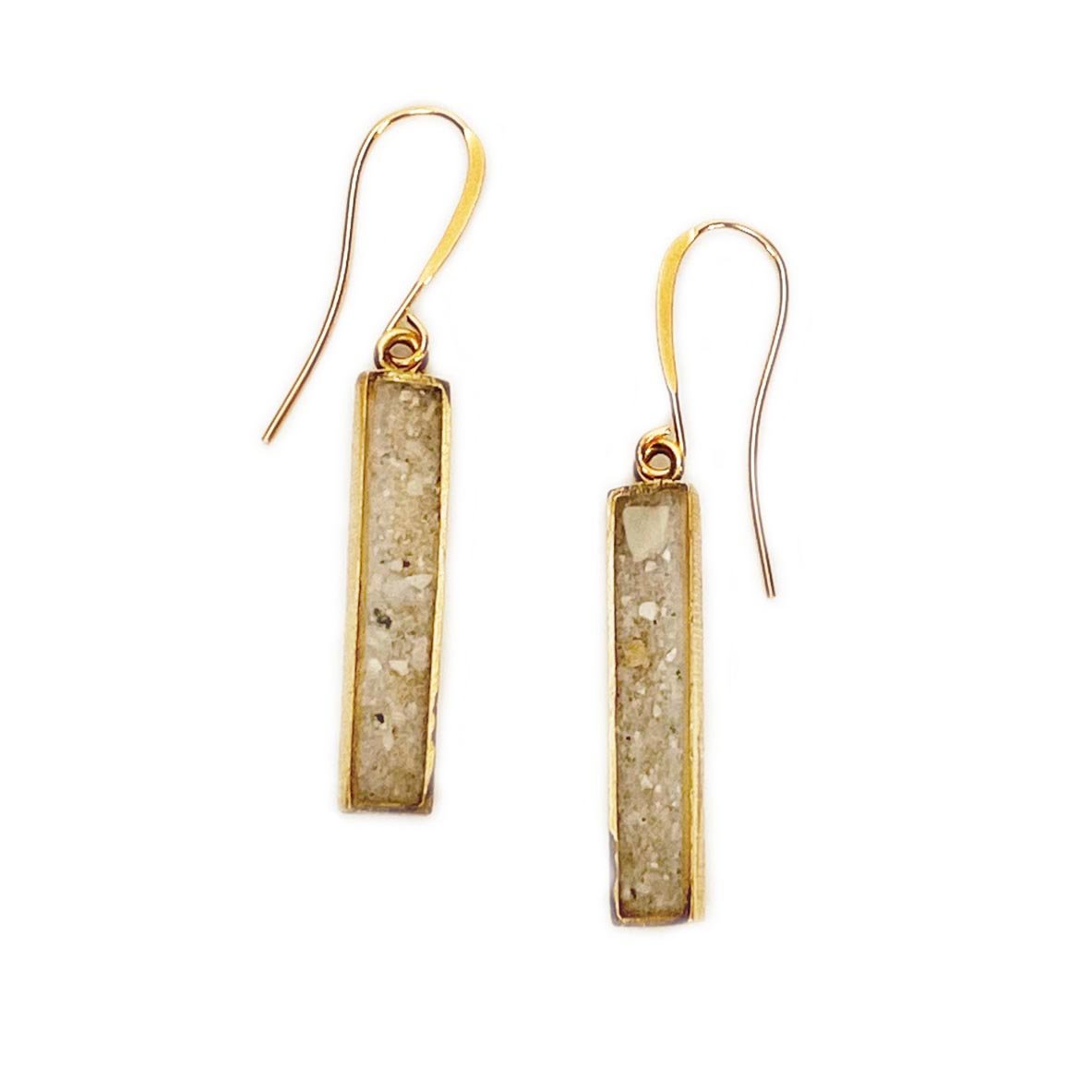 Load image into Gallery viewer, Beach Bar Gold Earrings
