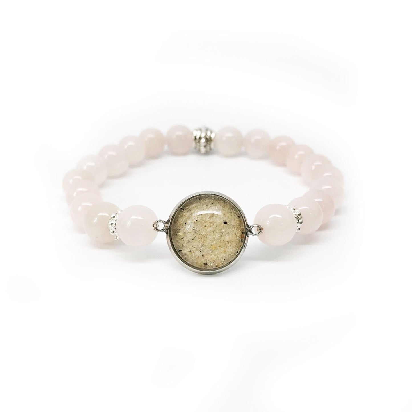 Rose Quartz Genuine Crystal Bracelet 6.5 Inches (Tiny Wrist)