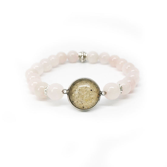 Load image into Gallery viewer, Beach Bracelet Rose Quartz Gemstone
