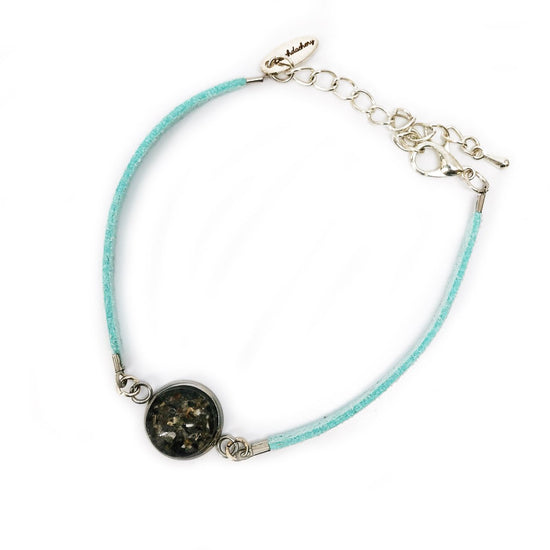 Load image into Gallery viewer, Suede Bracelet in Aqua
