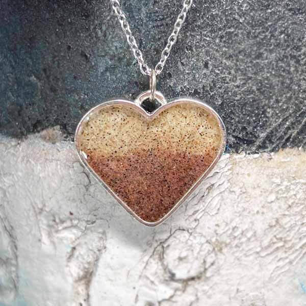 Beach Necklace Large Heart
