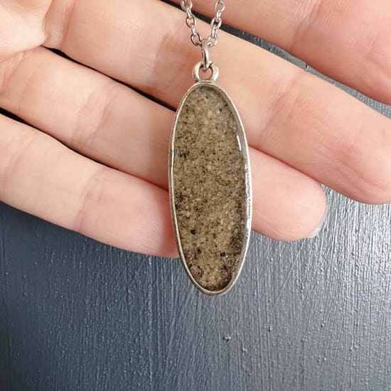 Beach Necklace Long Oval