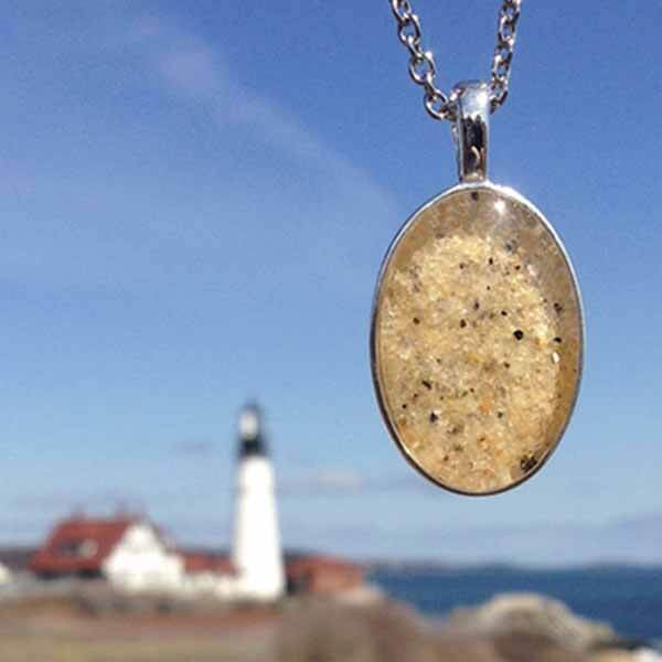 Load image into Gallery viewer, Beach Necklace Oval
