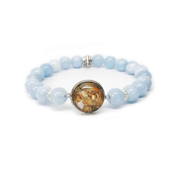 Load image into Gallery viewer, Beach Bracelet Aquamarine Gemstone
