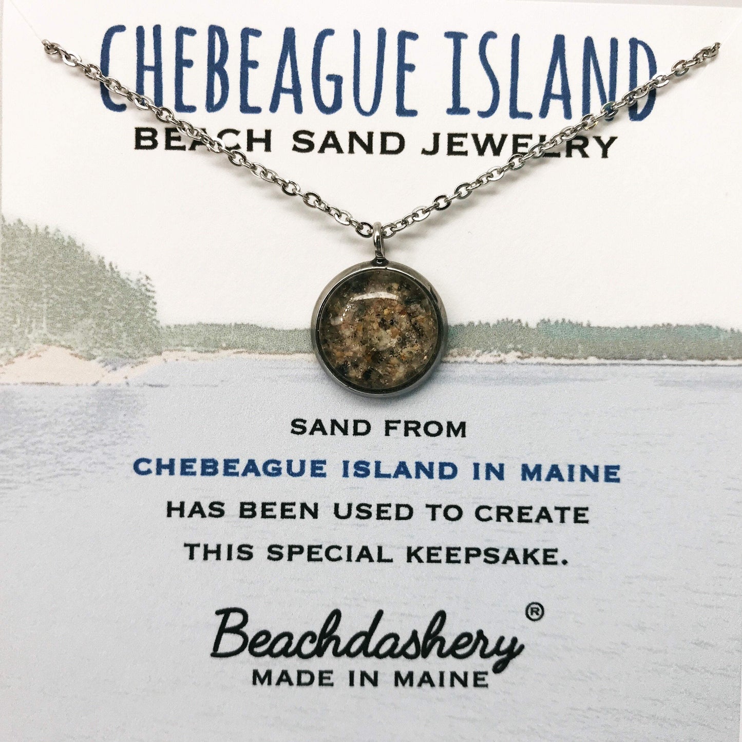 Load image into Gallery viewer, Chebeague Island Maine Beach Sand Jewelry Beachdashery
