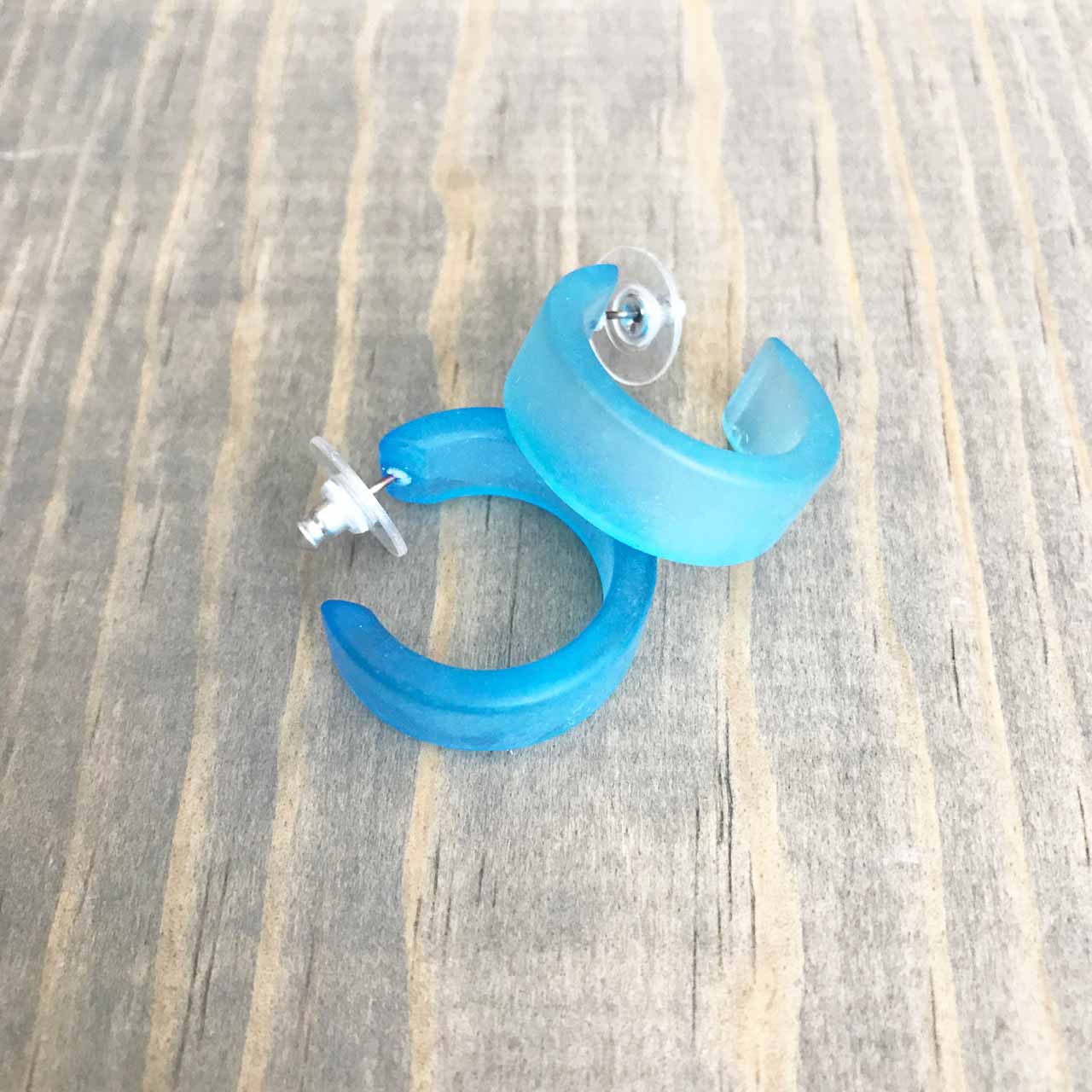 Leetie Lovendale Small Hoop Earrings in Pacific Blue Beachdashery® Jewelry