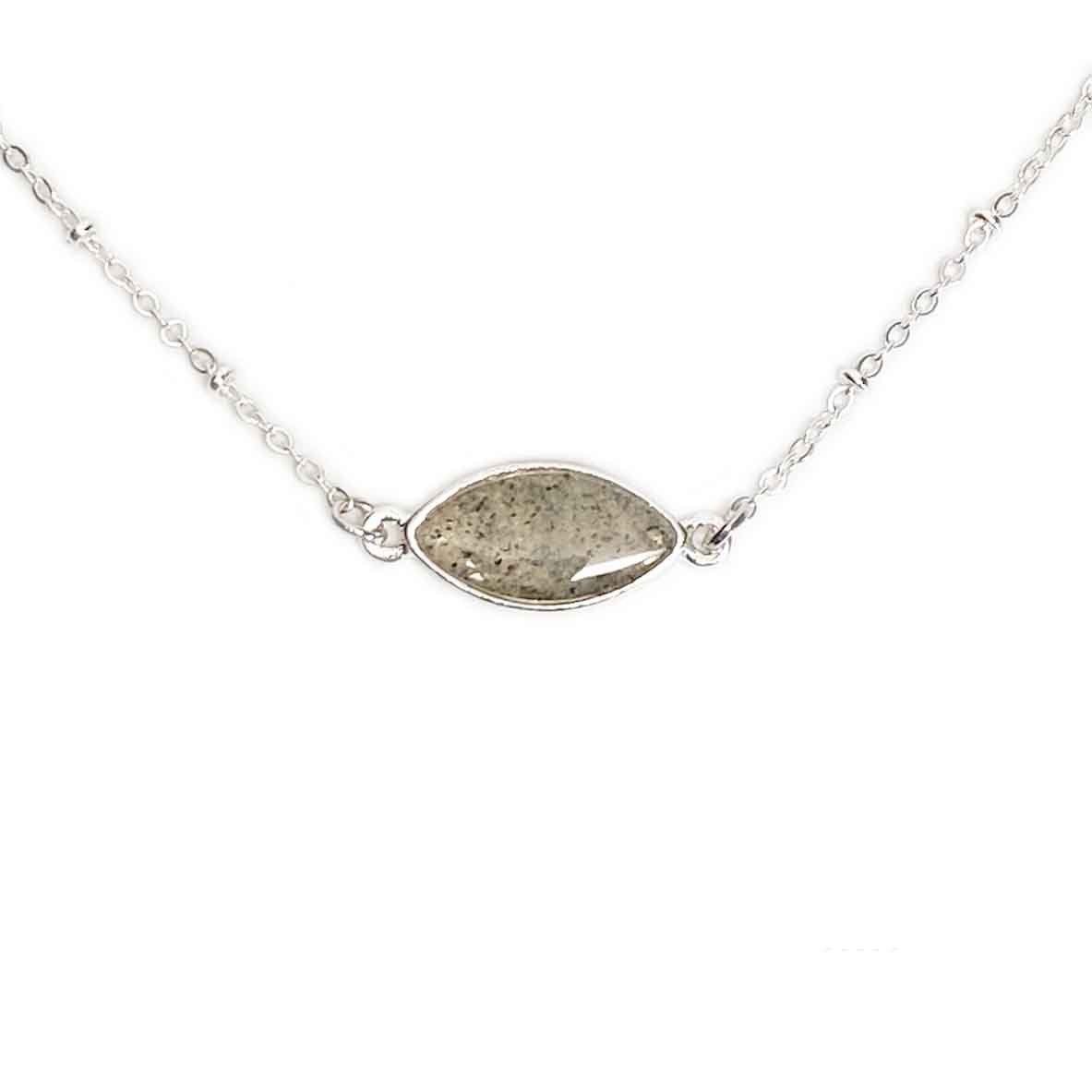 Load image into Gallery viewer, Navette Bar Necklace
