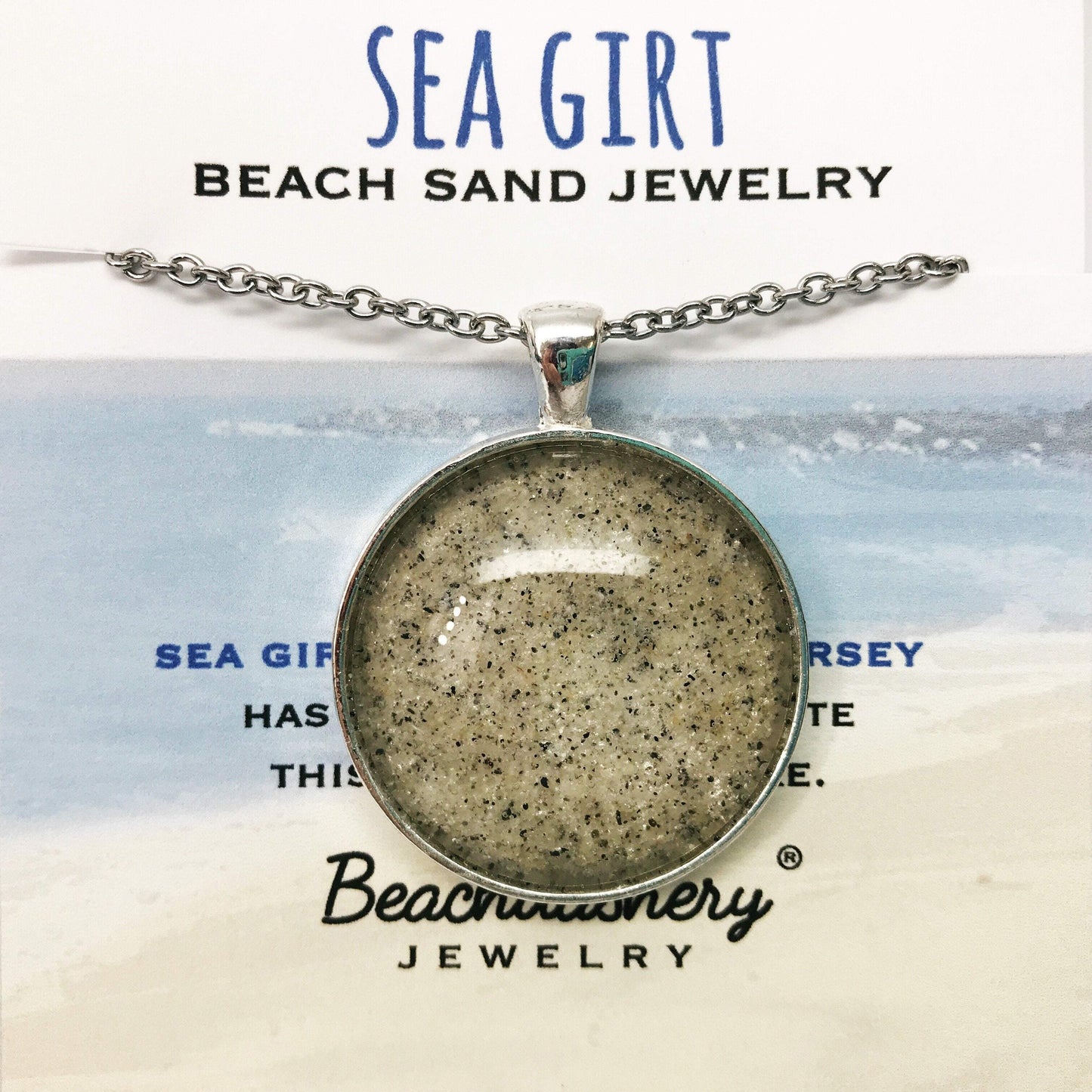 Load image into Gallery viewer, Sea Girt Beach New Jersey Sand Jewelry Beachdashery
