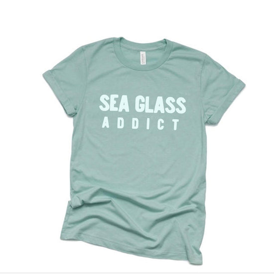 Load image into Gallery viewer, Sea Glass Addict Tee Beachdashery Jewelry
