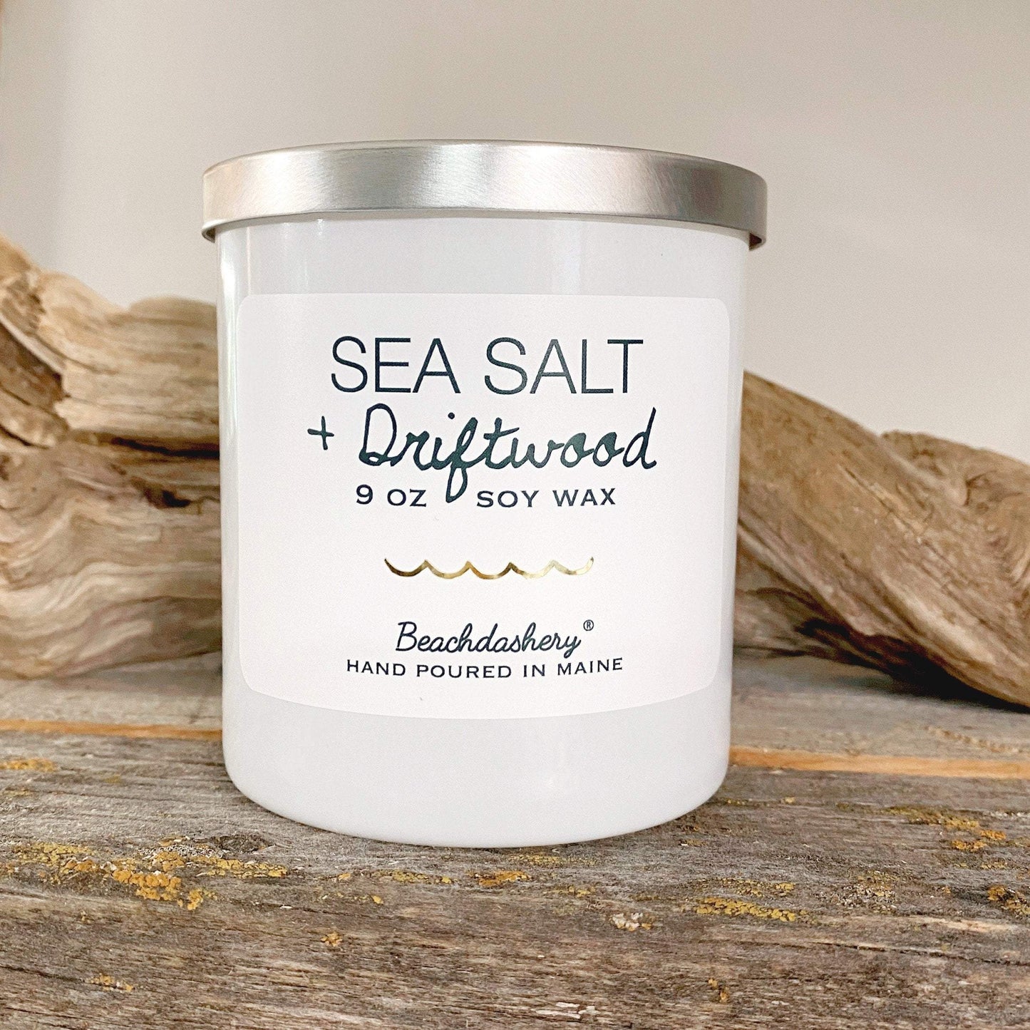 Sea Salt and Driftwood Soy Candle Beachdashery® Jewelry