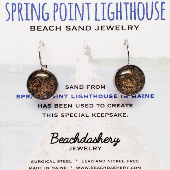 Load image into Gallery viewer, Spring Point Lighthouse Maine Sand Jewelry Beachdashery
