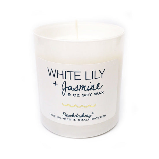 Load image into Gallery viewer, White Lily and Jasmine Soy Candle Beachdashery® Jewelry
