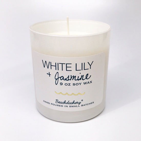 White Lily and Jasmine Soy Candle Beachdashery® Jewelry